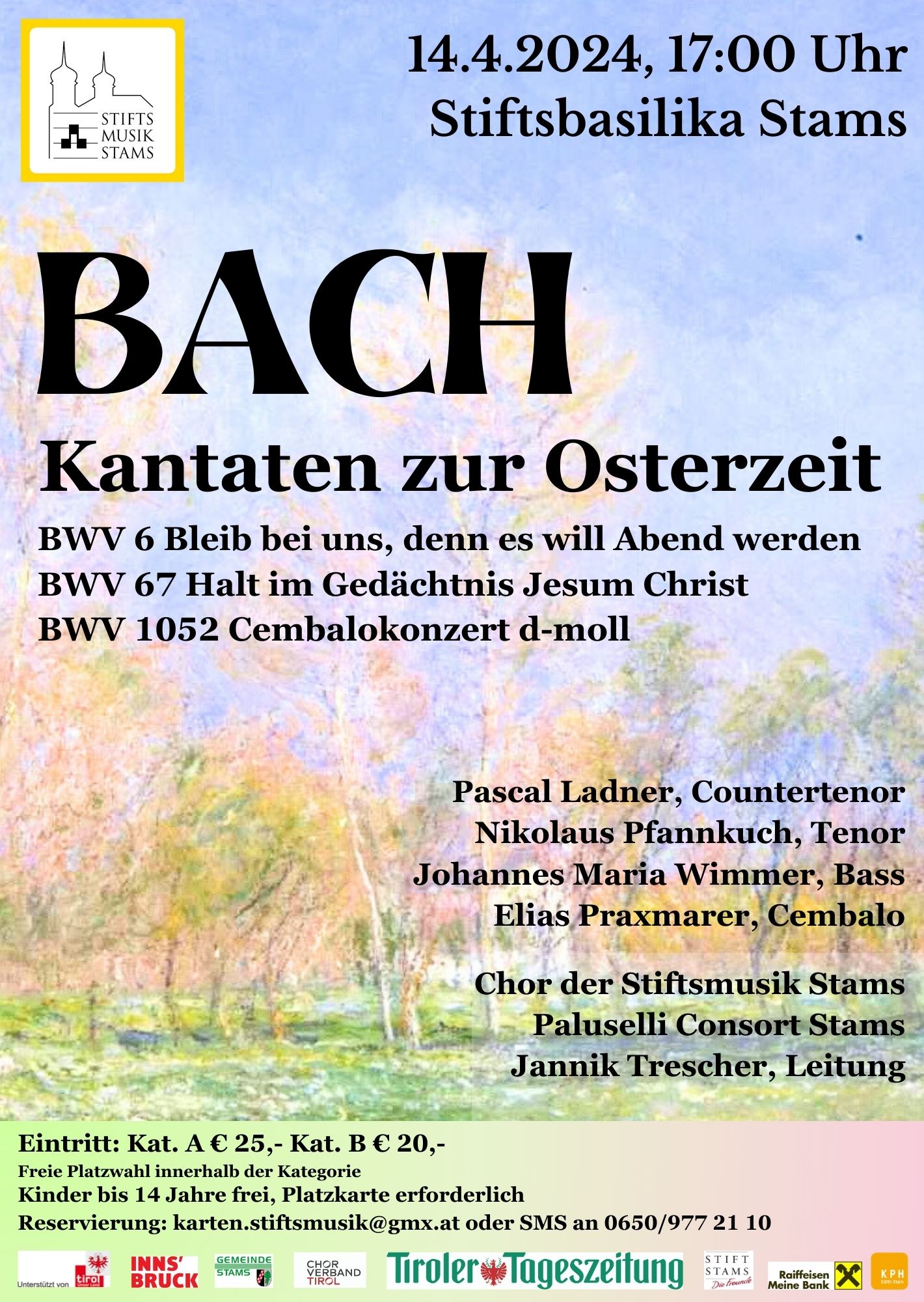 Bach - Kantaten zur Osterzeit - Stiftsmusik Stams